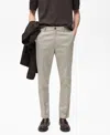 Mango Dublino Slim Fit Twill Chinos In Ice Gray