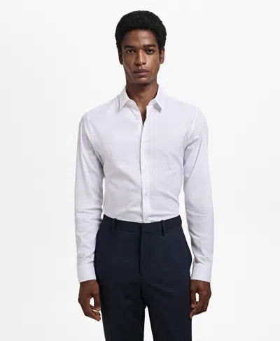 Mango Men's Slim-fit Cotton Dress Shirt In White