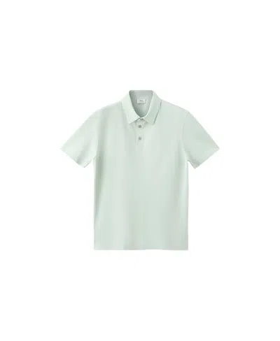 Mango Men's Slim Fit Cotton Pique Blend Polo Shirt In Blue