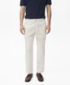 Mango Slim Fit Pants With Drawstring Waist In White