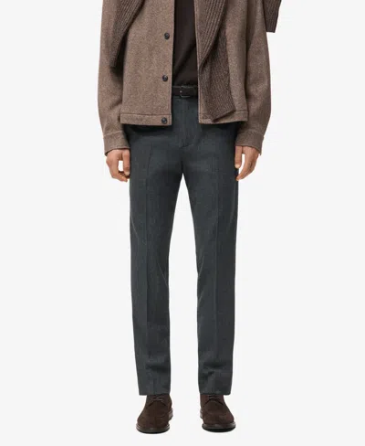 Mango Men's Slim-fit Flannel Pants In Neutral