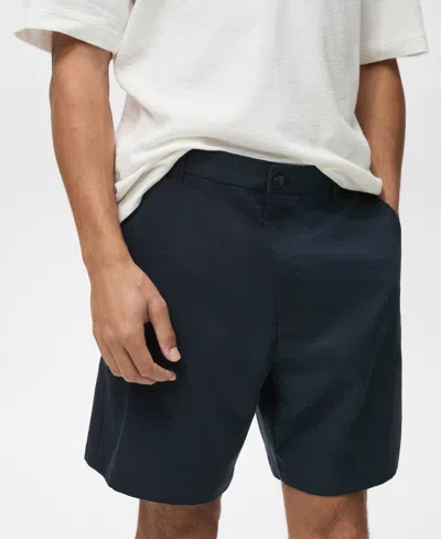 Mango Men's Slim-fit Fluid Bermuda Shorts In Blue
