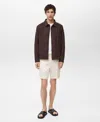 Mango Men's Slim-fit Fluid Bermuda Shorts In Neutral