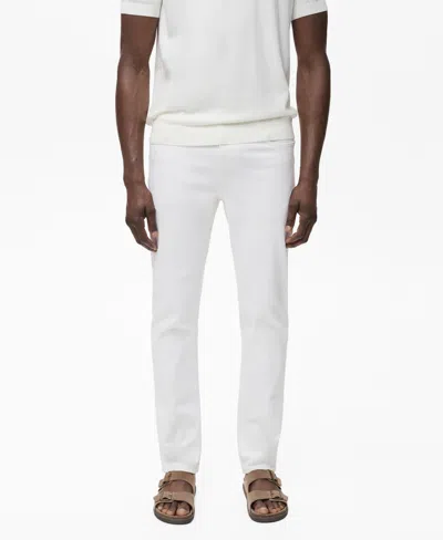 Mango Men's Slim-fit Jan Jeans In White