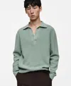 Mango Men's Slim-fit Knit Wool-blend Polo Sweater In Aqua Green