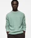 Mango Men's Slim-fit Knit Wool-blend Polo Sweater In Aqua Green
