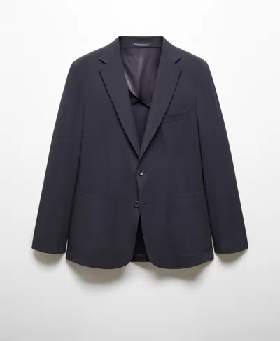 Mango Men's Slim-fit Suit Blazer In Dark Navy
