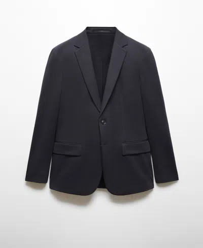 Mango Men's Slim-fit Suit Blazer In Dark Navy