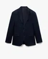 Mango Men's Slim-fit Tailored Linen Blazer In Dark Navy