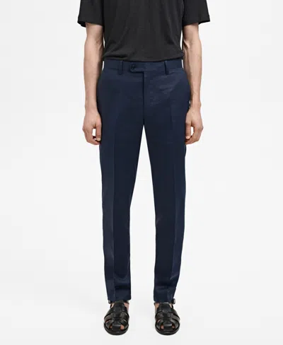 MANGO MEN'S SLIM-FIT TAILORED TROUSERS
