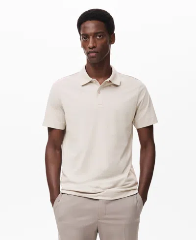 Mango Men's Slim-fit Thermolite Polo Shirt In Gray