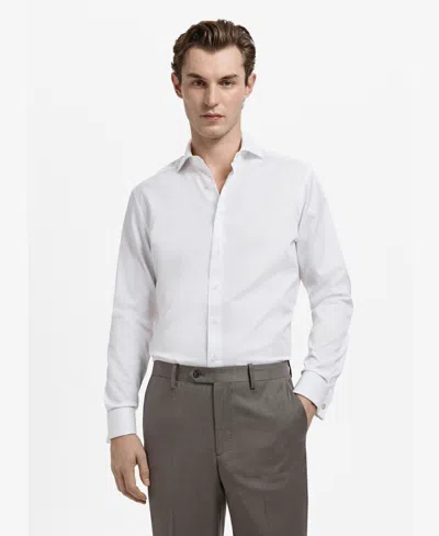 Mango Men's Slim-fit Twill Fabric Suit Shirt In Multi