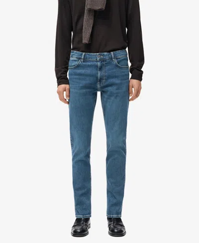 Mango Men's Slim Fit Ultra Soft Touch Patrick Jeans In Blue