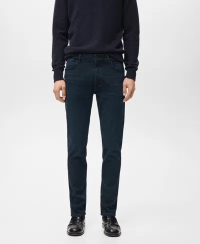 Mango Men's Slim Fit Ultra Soft Touch Patrick Jeans In Blue