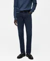 Mango Patrick Slim Fit Ultra Soft Touch Stretch Denim Jeans In Deep Dark Blue