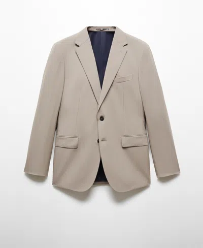 Mango Men's Slim-fit Wool Suit Blazer In Gray