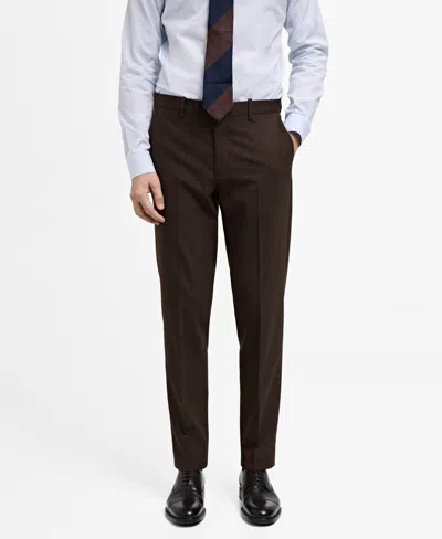 Mango Men's Slim-fit Wool Suit Pants In Blue