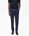 Mango Men's Slim-fit Tailored Trousers In Ink Blue