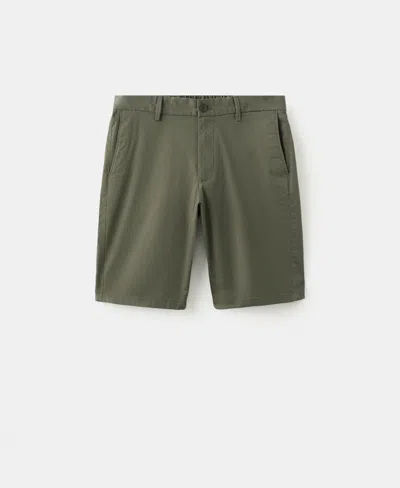 Mango Chino Shorts In Green