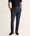 Mango Slim Fit Stretch Cotton Pants In Blue