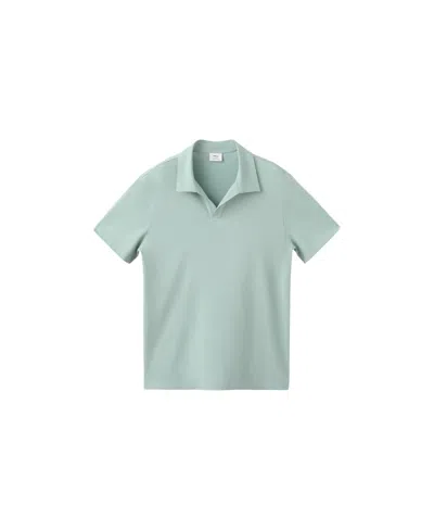 Mango Men's Slim-fit Cotton-blend Pique Polo Shirt In Green