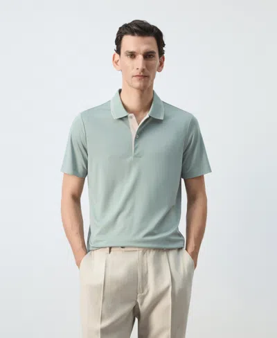 Mango Men's Slim-fit Solid Polo Shirt In Green