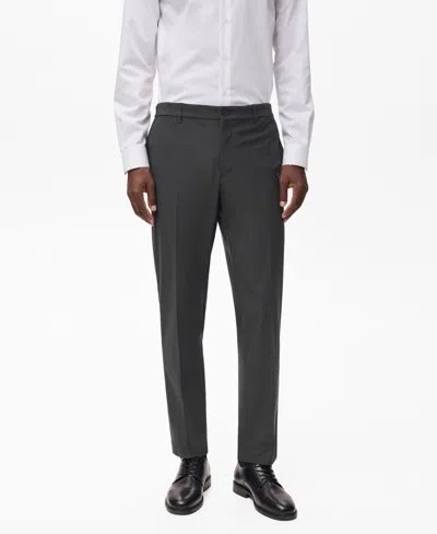 Mango Men's Slim-fit Thermoregulating Pants In Dark Green
