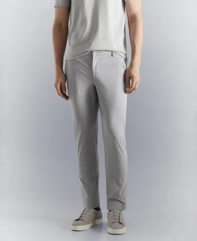 Mango Men's Slim-fit Water-repellent Pants In Gray