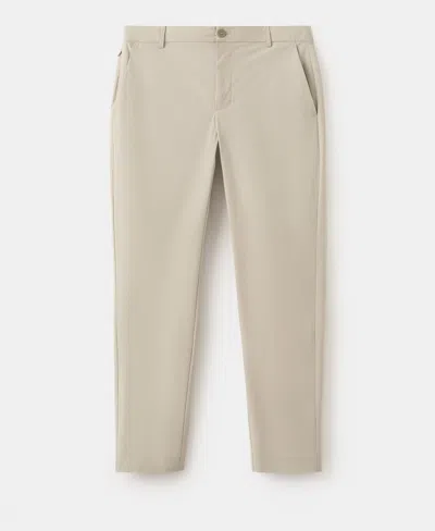 Mango Men's Slim-fit Water-repellent Pants In Neutral