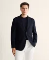 Mango Slim-fit Wool Blazer In Multi