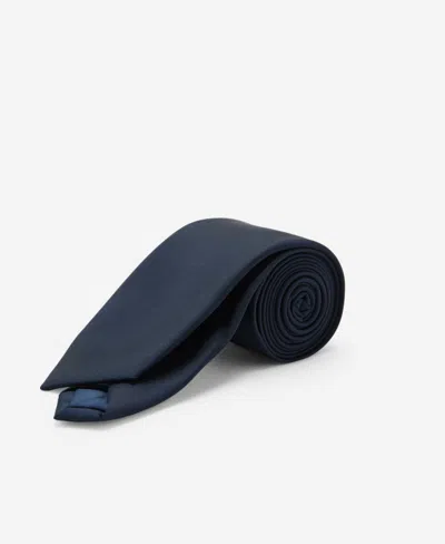 Mango Men's Smooth Micro-structured Tie In Blue