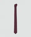 Mango Men's Smooth Micro-structured Tie In Burgundy