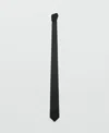 Mango Men's Smooth Micro-structured Tie In Black