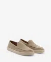 Mango Suede Loafer In Nude