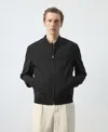 Mango Bomber Jacket In Black