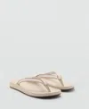 Mango Beach Sandals With Straps In Multi