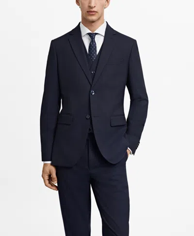 Mango Men's Stretch Fabric Slim-fit Suit Jacket In Black