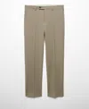 Mango Men's Stretch Fabric Slim-fit Suit Pants In Green