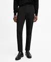 Mango Men's Stretch Fabric Super Slim-fit Suit Pants In Black