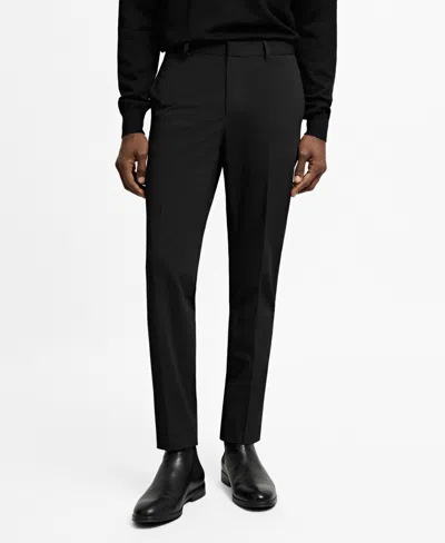 Mango Men's Stretch Fabric Super Slim-fit Suit Pants In Black