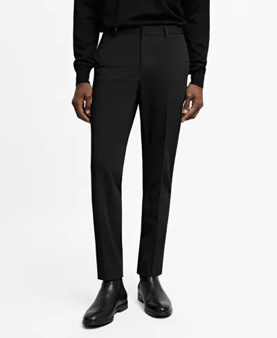 MANGO MEN'S STRETCH FABRIC SUPER SLIM-FIT SUIT PANTS
