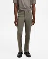 Mango Men's Stretch Fabric Super Slim-fit Suit Pants In Gray