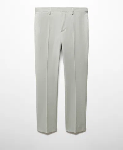Mango Men's Stretch Fabric Super Slim-fit Suit Pants In Green