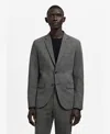 Mango Turin Solid Wool Sport Coat In Gray