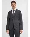 Mango Superslim Fit Stretch Sport Coat In Medium Heather Gray