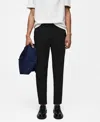 Mango Slim Fit Stretch Pants In Black