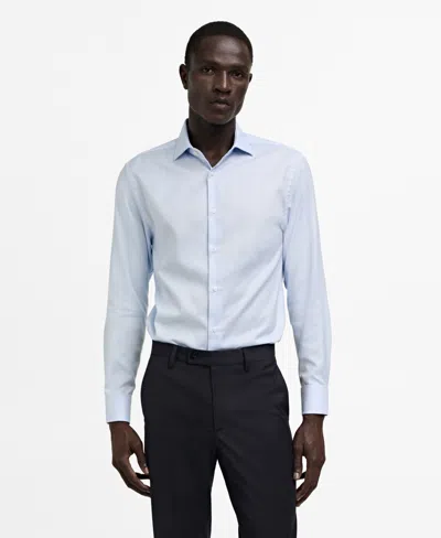 MANGO MEN'S STRUCTURED DRESS SHIRT