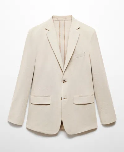 Mango Blazer In Beige