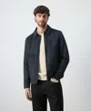 Mango Men's Suede Effect Jacket In Blue