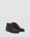 Mango Men's Suede Leather Ankle Boots In Multi